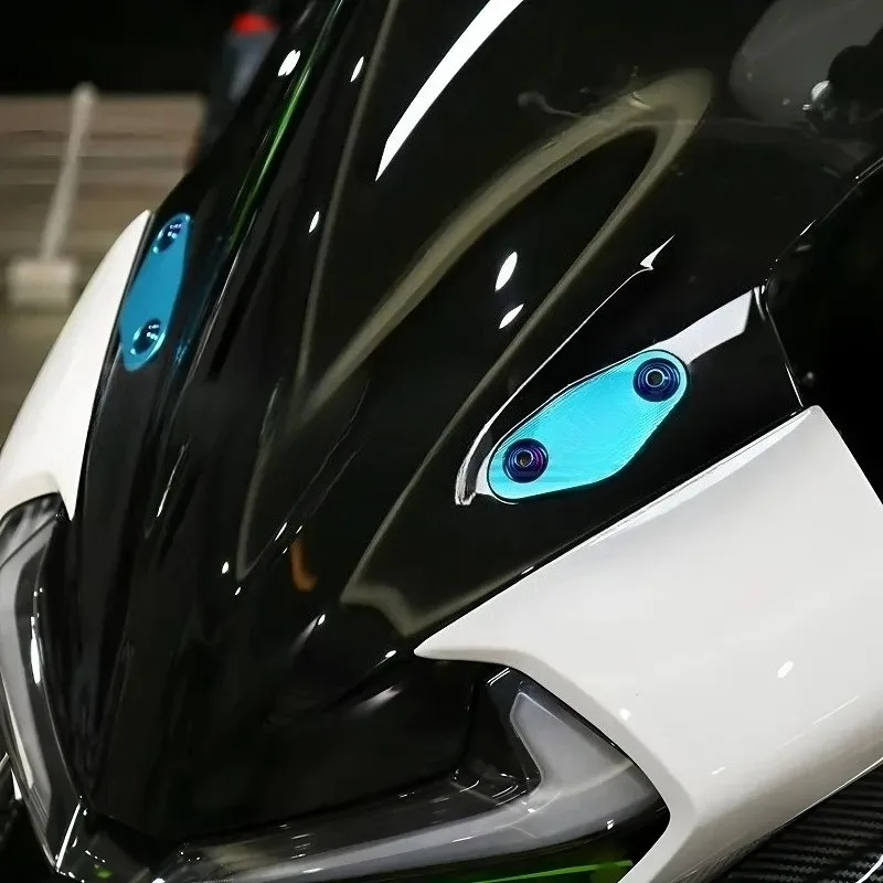 Fit For CFMOTO 675SR 675SRR 675SR-R 675 SR SRR Motorcycle Rearview Mirrors Seat Decorative Cover Mirror Base Brackets