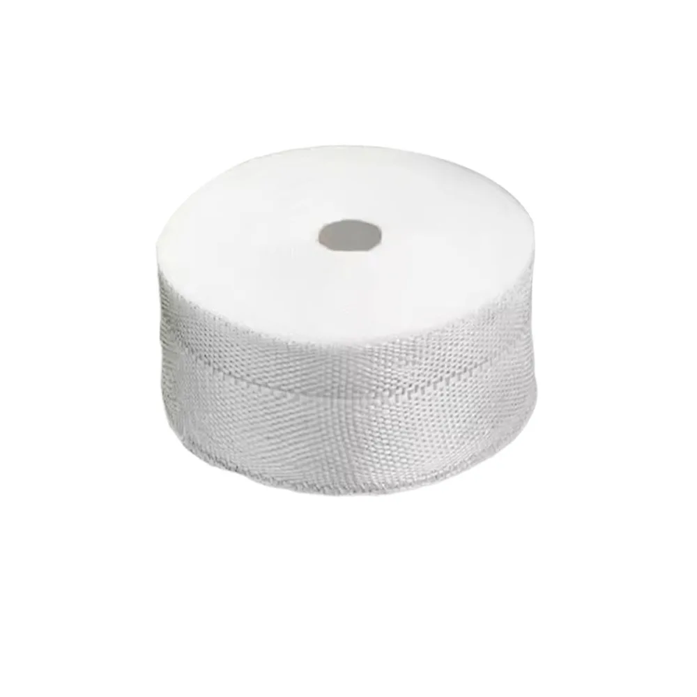 E-Glass 25/30/50/100/150mm Fiberglass Cloth Tape Wide 30 Meters Long High Strength Reinforcement E-Glass Plain Weave White