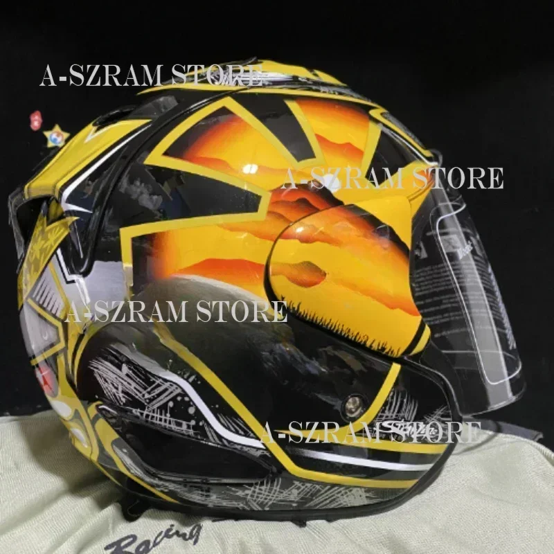 SZ RAM Motorcycle Equipments 3/4 Open Face Helmet 3 HELMET Motorcycle Helmet Riding Motocross Racing Motobike Capacete