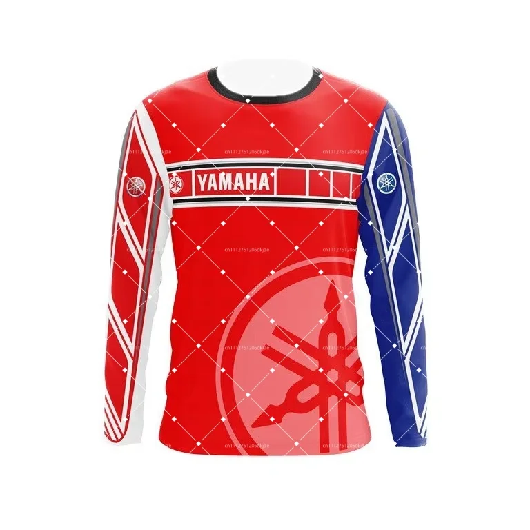 Summer Men's New YAMAHA Motorcycle Racing Jersey Cycling Suit Neutral Speed Off Road Sports Long Sleeve Summer Men's Clothing