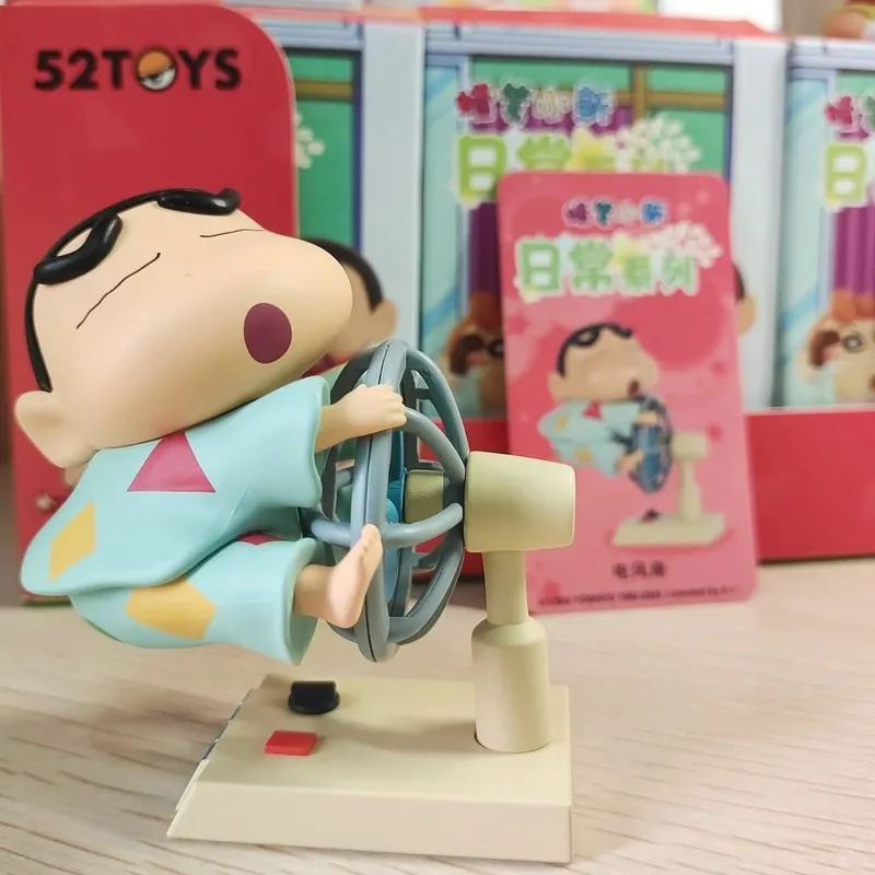 Crayon Shin-Chan Anime Action Figures Toy Box, Trend Play, Ornement, Décoration, Cadeau d'anniversaire, Authentique, 03 Series