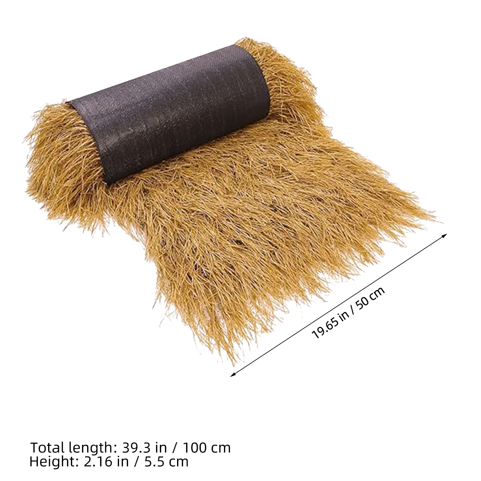 Fake Straw Roof Garden Decoration Simulated Thatch Mat for Patio Balcony Restaurant Roofing DIY Installation Blind Grass