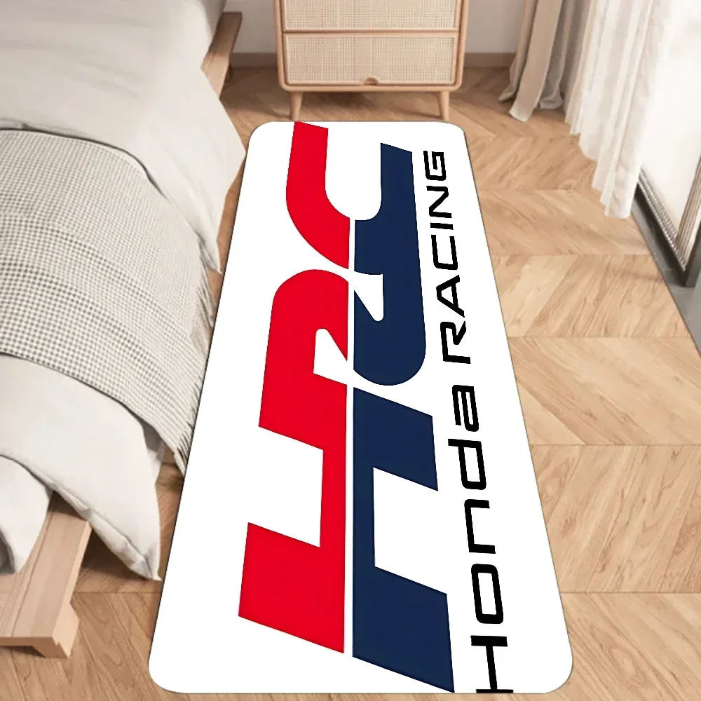 HRC Honda Racing Floor Mat Graphic Printed Flannel Doormats for Bathroom Kitchen Entrance Carpet Home Decor