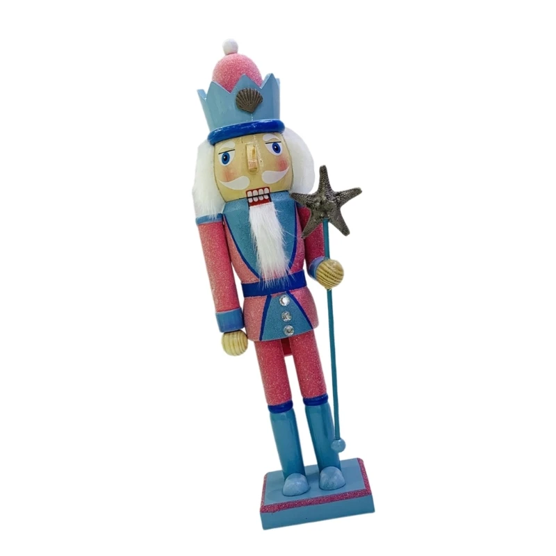 Artisanal Nutcrackers Soldier 38cm Traditional Christmas Decors for Garden