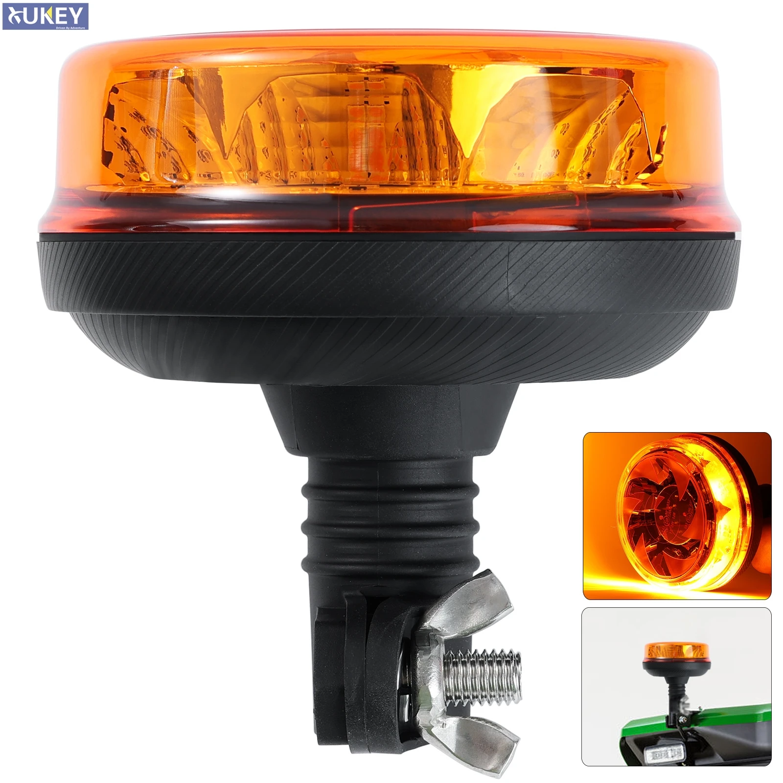 

12V 24V Emergency Strobe Light Warning Beacon Rotating Light With Screws Flashing Light Police LED Car Truck Tractor Accessories