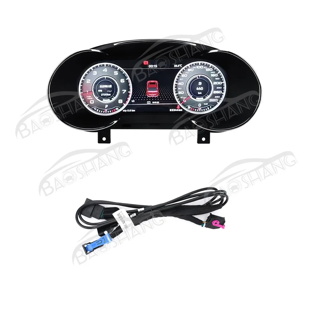 Panel Instrumen Digital 12,3 Inci untuk Mobil A3 2014-2020, LCD Dashboard, Speedometer, Kokpit Player