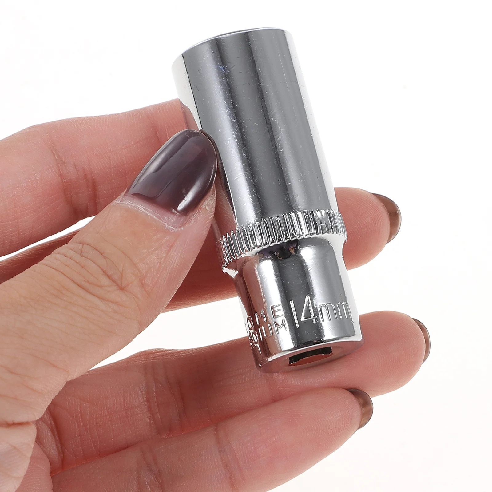 

1Set 1-4 Inch Drive Socket Set Assorted 4-14mm Hex Sockets High Grade Steel Smooth Surface Good Texture Manual Tool Kit