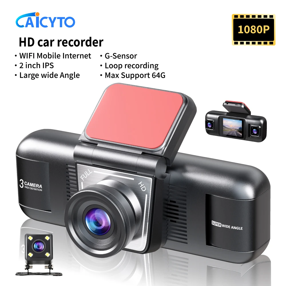 

2inch IPS 4channels HD1080P zinc Alloy Dashcam Car Camera Night Vision Recording Auto DVR Loop Dash Recorder Vehicle Accessories