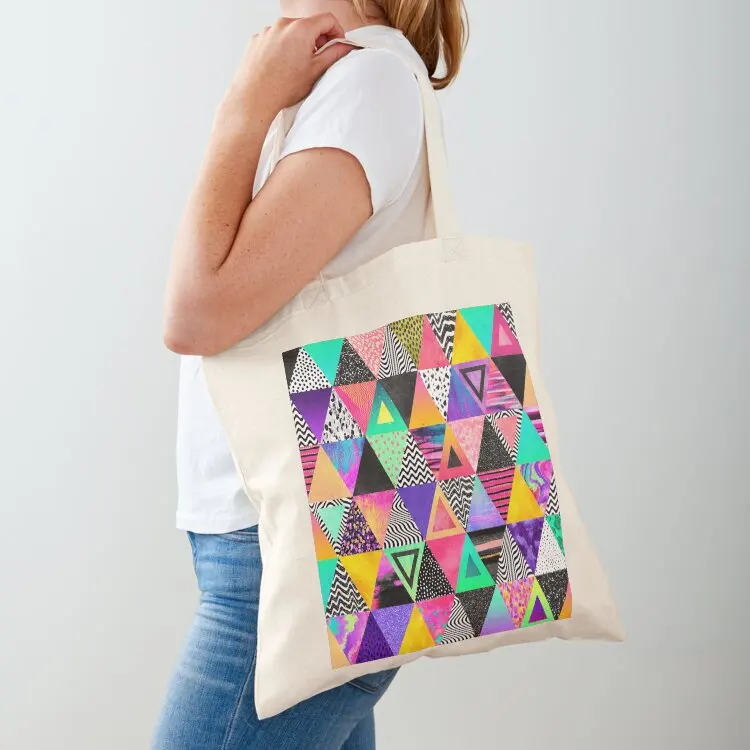 

Quirky Triangles Tote Bag reusable shopping bags personalized tote Women's shopping bag reusable grocery bags