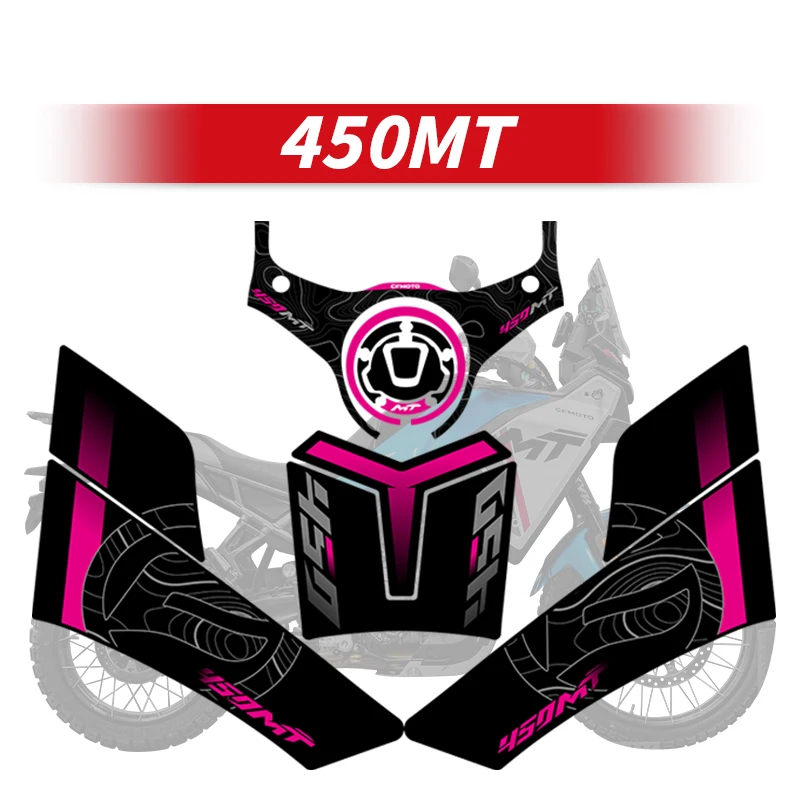 Used For CFMOTO 450MT 450 MT Bike Fuel Tank Protection Stickers Kits Of Motorcycle Gas Tank Abrasion Resistant Decoration Decals