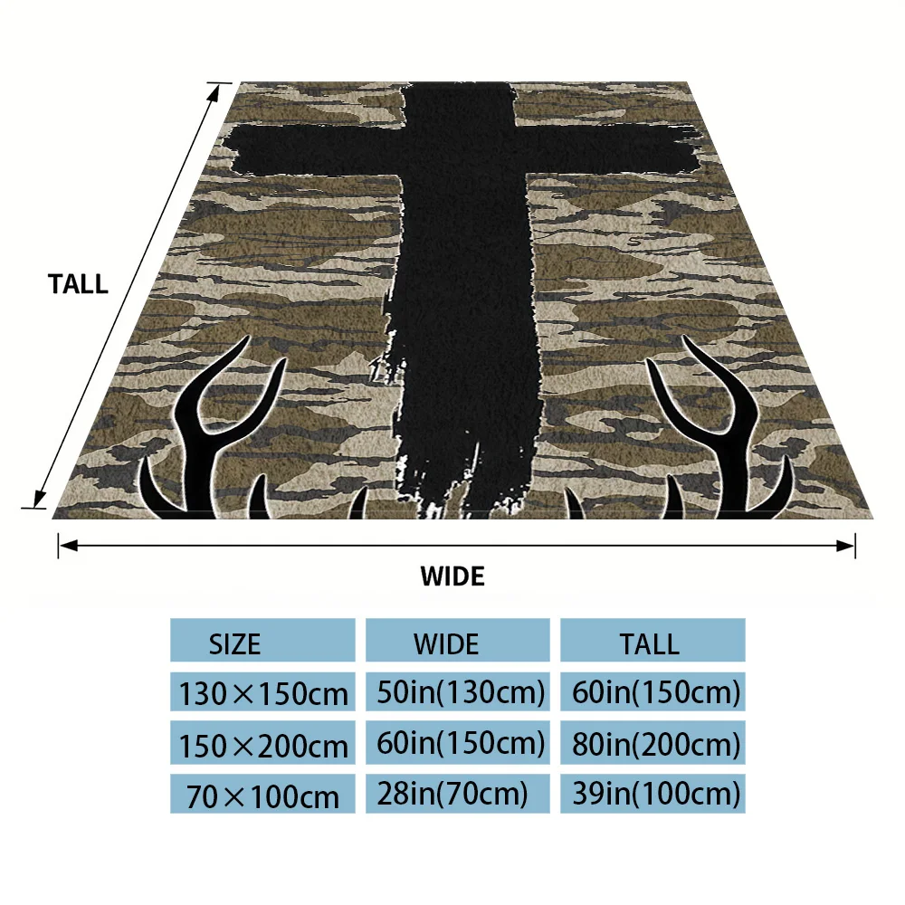 Faith Hunt Nap Blanket,Flannel Blanket,Suitable For Sofas,Beds,Cars,Rooms,Offices,Camping,Exquisite Gift Blankets