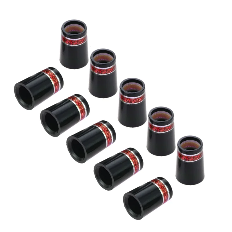 10 Pcs Golf Sleeve Ferrule for Golf Irons Tip Size 0.370 Plastic Golf Ferrules Club Shafts Accessories,Red