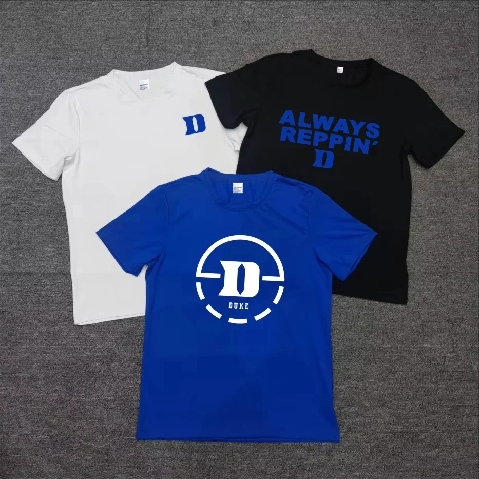 North America Limited Duke North Carolina University Men's and Women's Basketball T-shirt Sport Cotton Short Sleeve Clothing