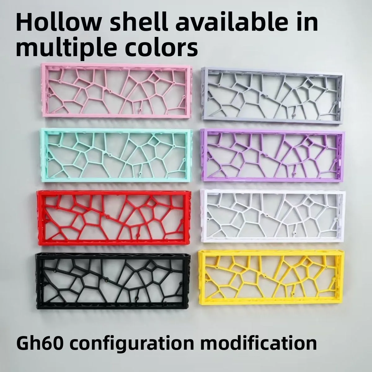 WW60 Hollow Keyboard Case GH60 Hole PC Injection Shell for MADCATZ Mad60/Win60 Wooting60 Magnetic Axis Keyboard Shell DIY Gifts