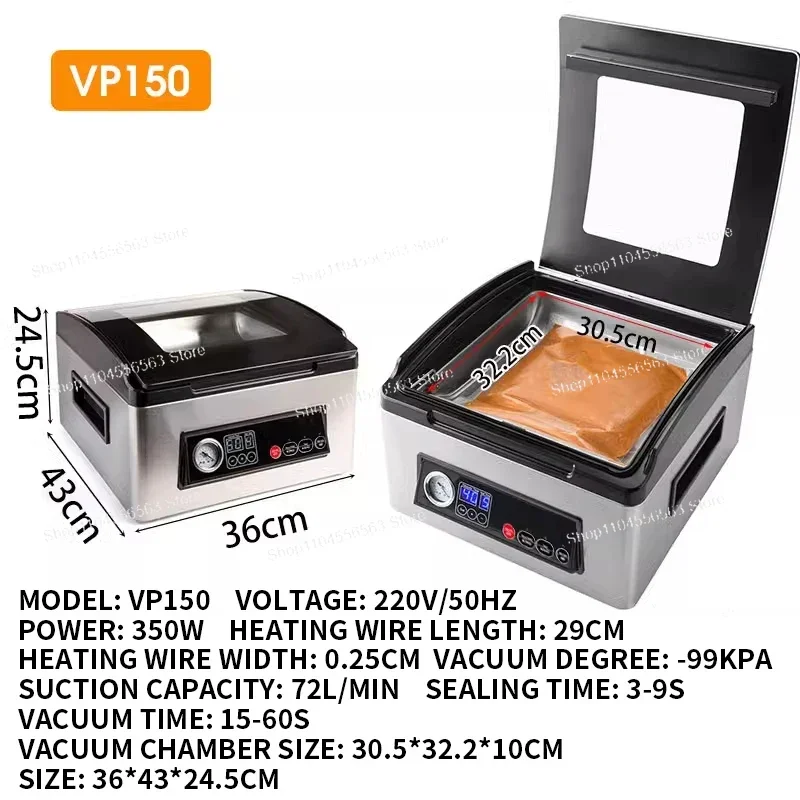 Zgrzewarka próżniowa VP100 Ultra Series - Kompaktowa maszyna do pakowania próżniowego świeżej żywności i mięsa