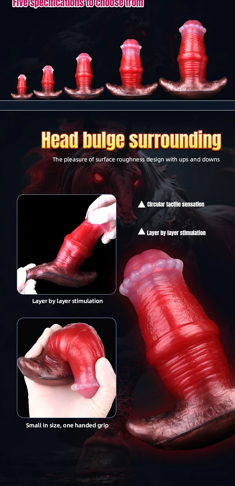 YOCY تهتز الحصان الأحمر دسار 10 طرق هزاز قضيب جلدي المكونات الشرج الإناث الشرج المهبل مدلك BDSM الجنس لعب للزوجين الكبار