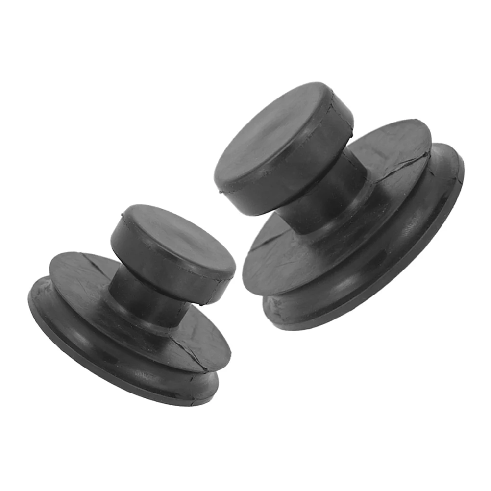 

2 Pcs Suction Bowl Singing Mallet Crystal Rubber Handle for Lifting Tool Decor Accessories