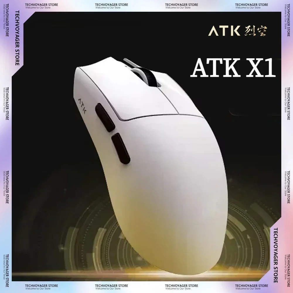 ATK Blazing Sky X1 Gaming Mouse 8K Liekong Low Latency Lightweight Wireless 3 Mode Customize Mice Pc E-sports Accessories Gifts