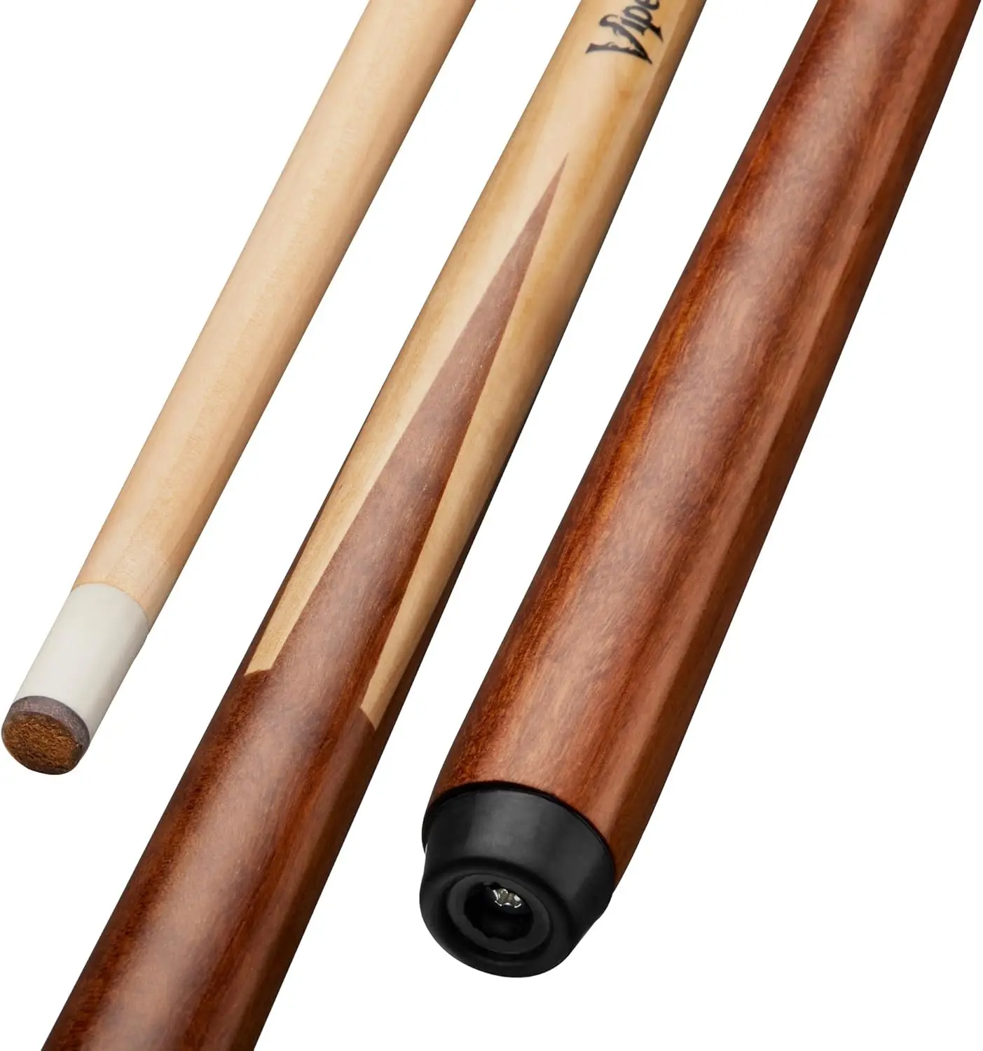

48-Inch Canadian Maple Billiard Pool Cue, 18 Ounce, Multicolor Design for Professional Play