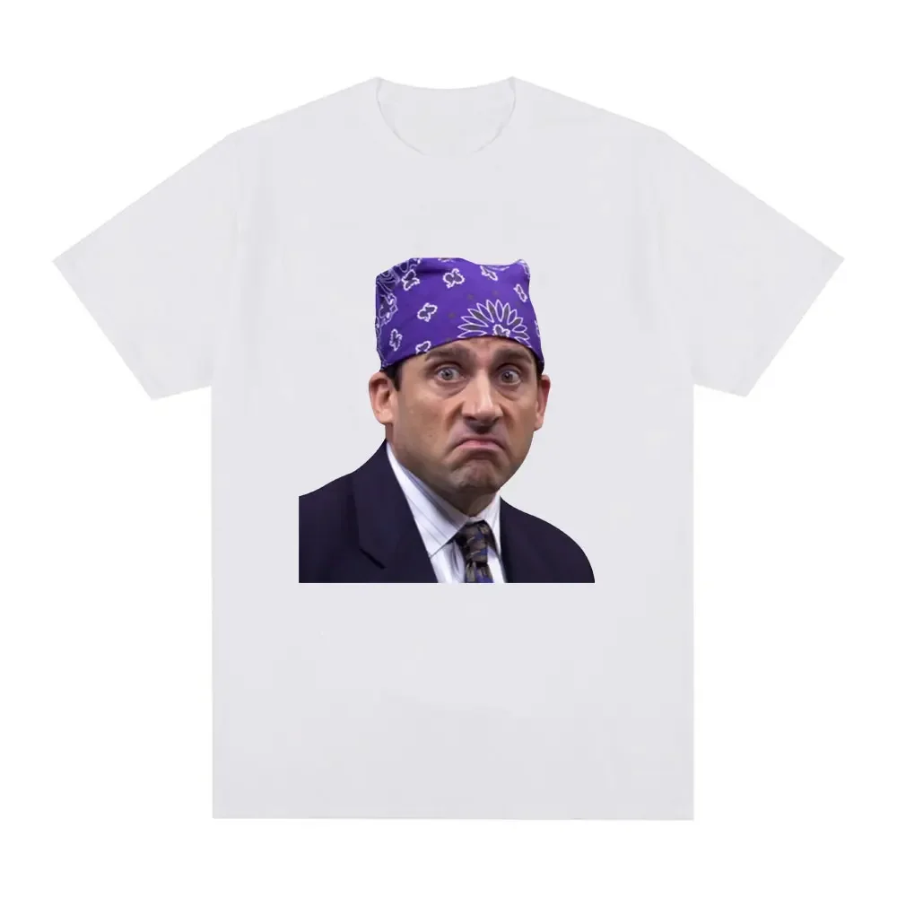 Prison Mike Michael Scott Homage The Office T-shirt Tv Series Dwight Schrute Jim Halpert Short Sleeve Casual Oversized T-Shirts