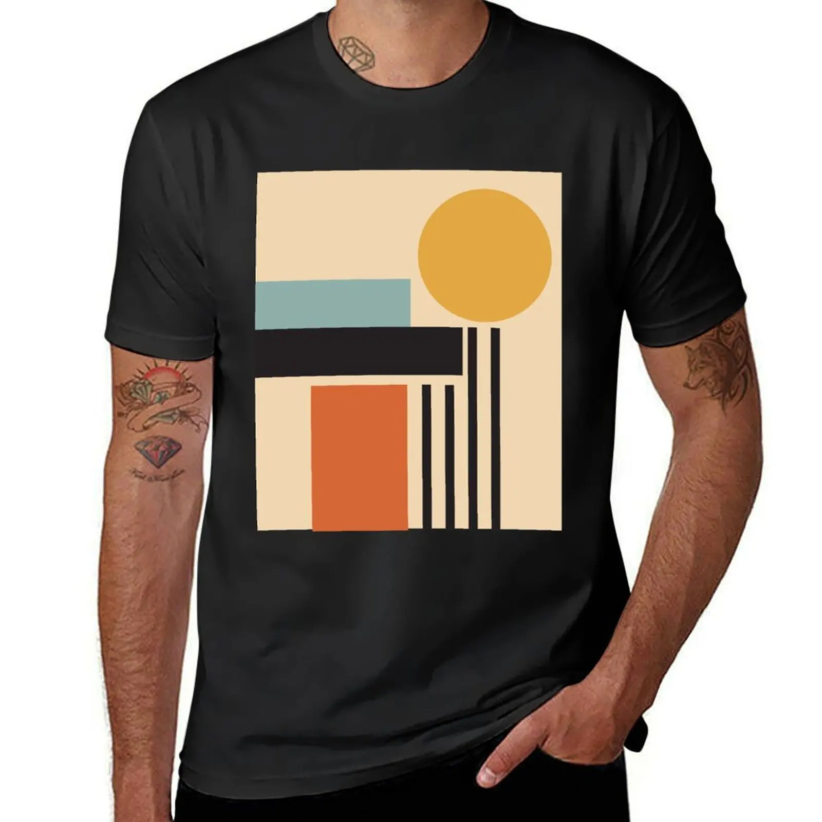 

Bauhaus Bright Summer T-Shirt cute clothes cute tops Men's cotton t-shirt