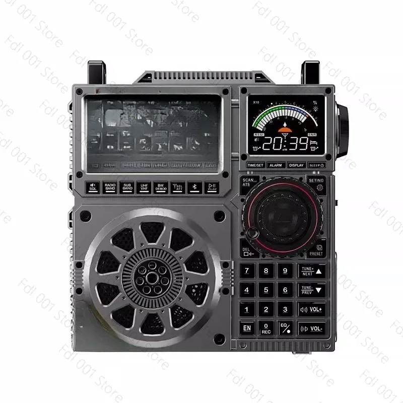 for HRD-C919 AIR FM MW SW Shortwave VHF UHF WB Multi-band Radio Portable Aviation Band Radio Receiver 5000ma Battery