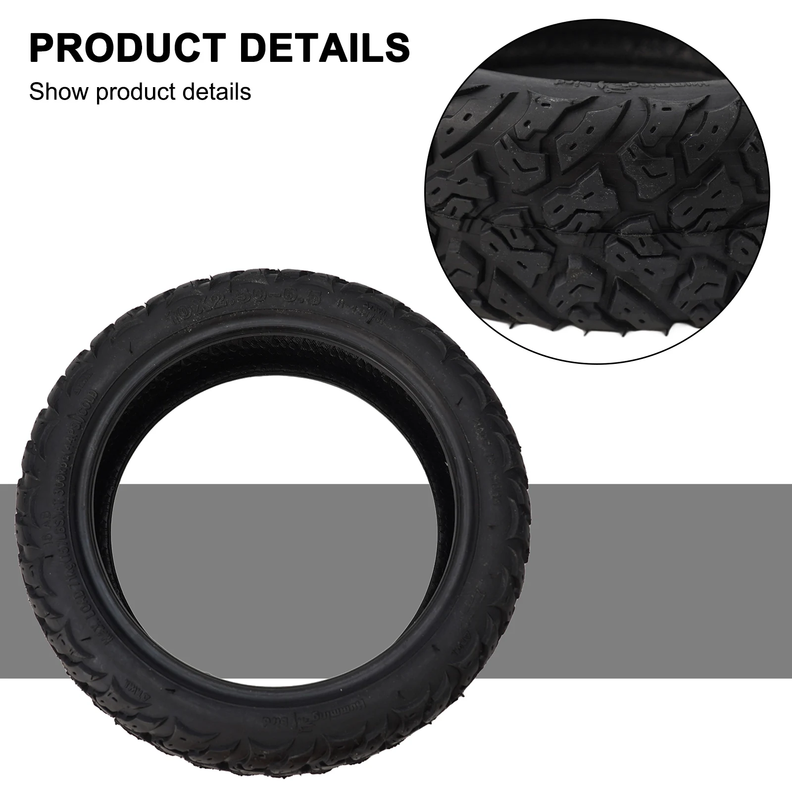 

Electric Scooter Tubeless Tyre Brand New 580g Black High Quality Fit For Ninebot Max G30 G30E G30LP Electric Scooter