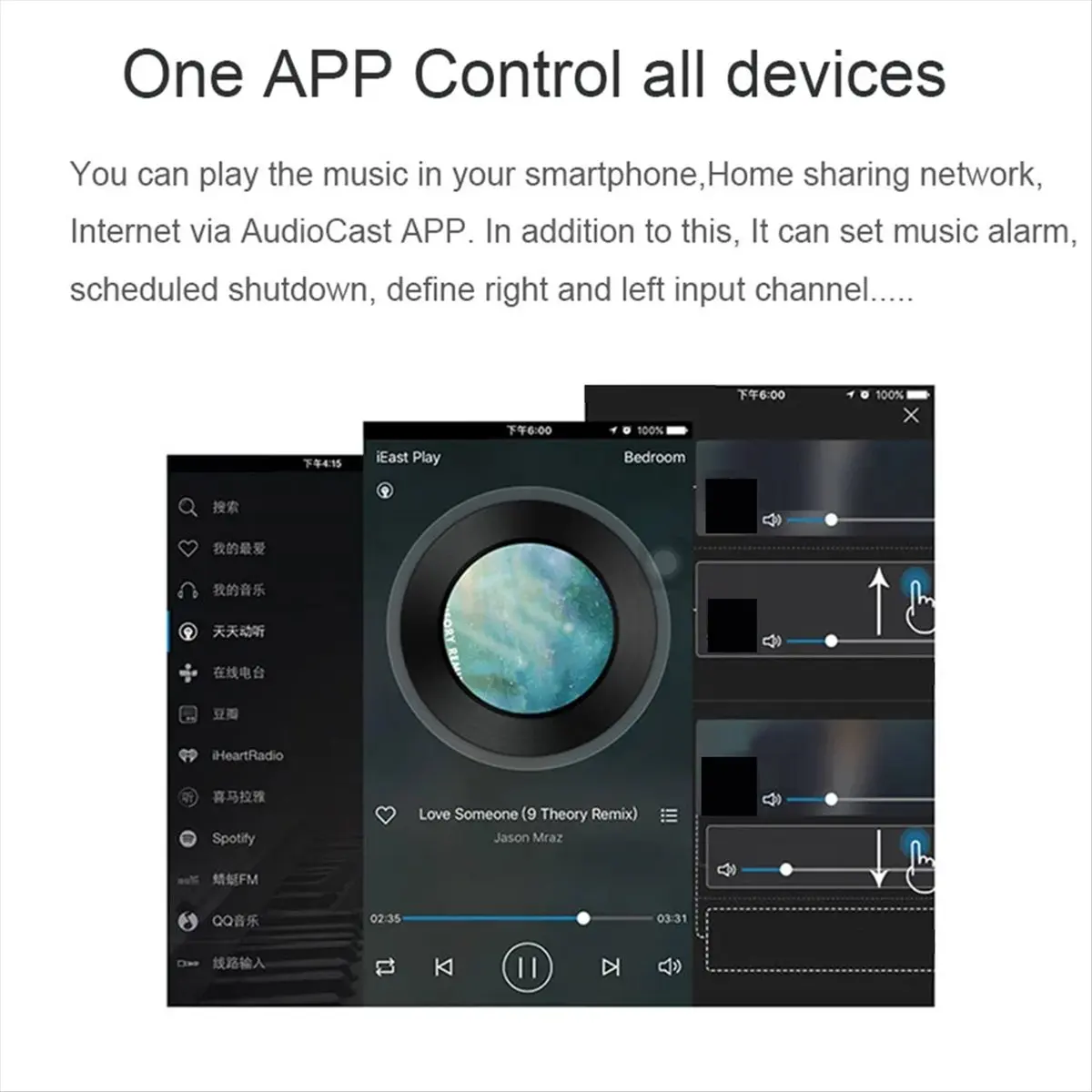 [NEW] Wireless WiFi Music Audio Streamer Receiver Audiocast Ieast Play M5 DLNA for Airplay Audio Adapter Multi Room Streams