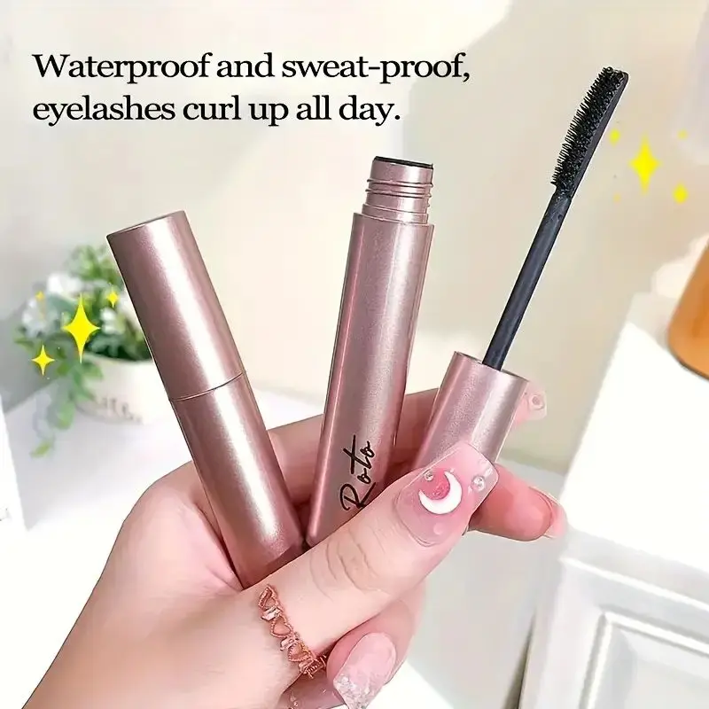 Little sun black eye black, long and curly, durable, waterproof and sweat proof eye makeup