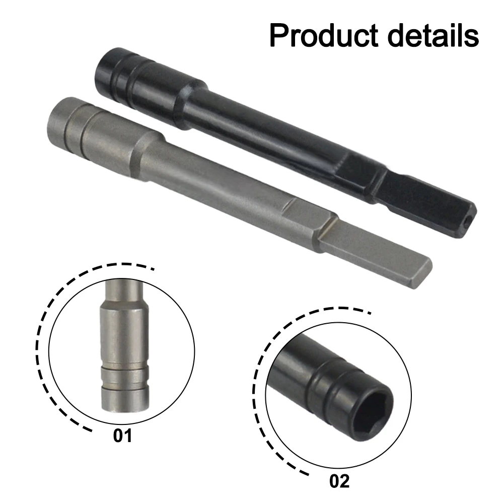1Pc 83mm Chrome Vanadium Steel Extension Rod Sandblasted Flat Bar With Ergonomic Round Handle For Tight Spaces