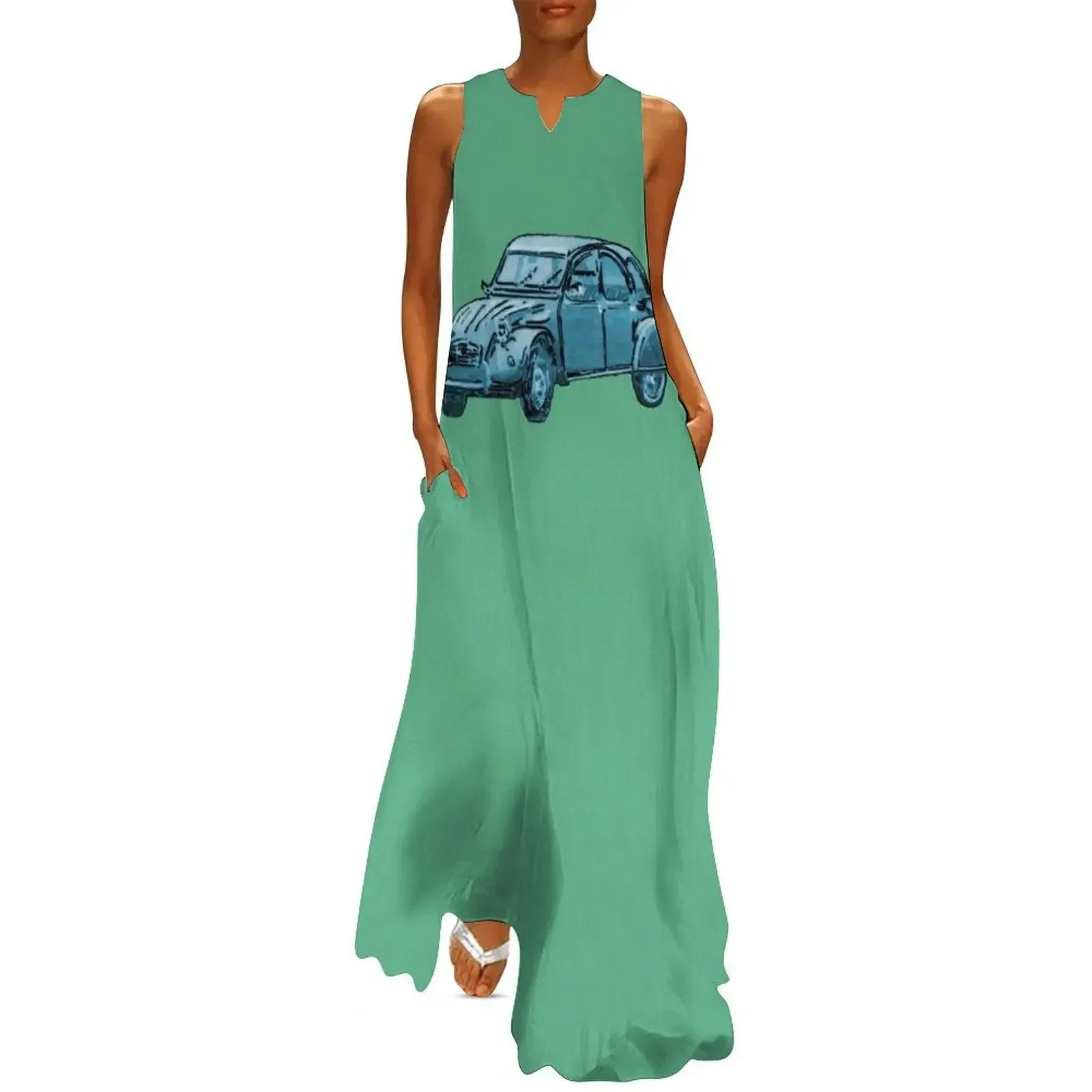 

Citroen 2cv Duck Long Dress luxury dress Women's summer skirt fairy dress women's summer 2025