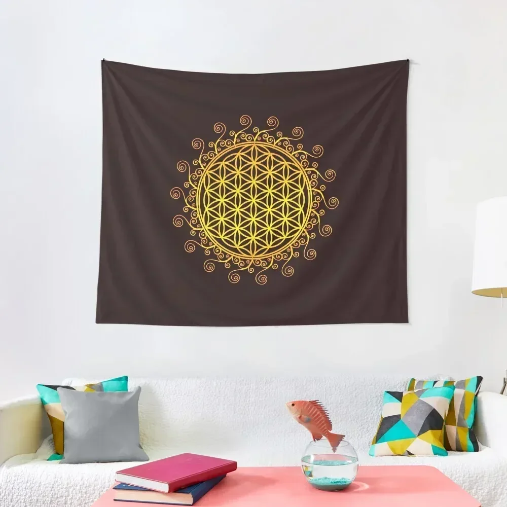 

FLOWER OF LIFE, SACRED GEOMETRY, SPIRITUALITY, YOGA, ZEN, Tapestry Nordic Home Decor Outdoor Decor Tapestry