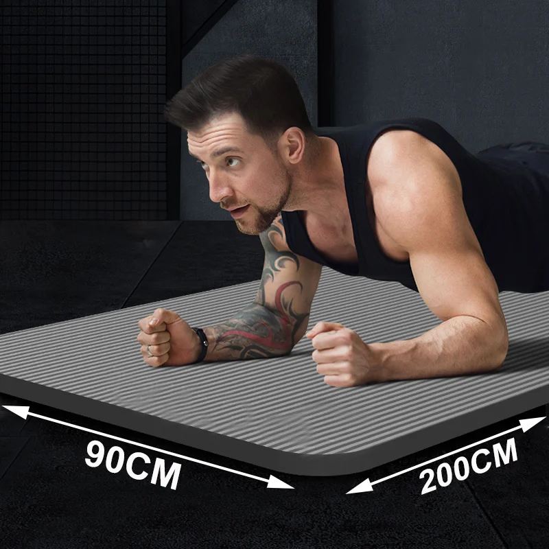 NBR 200X160X1.5CM Non-slip Yoga Mat High Density Large Size Fitness Mat Yoga Matt For Exercise, Yoga  And Pilates Gymnastics Mat