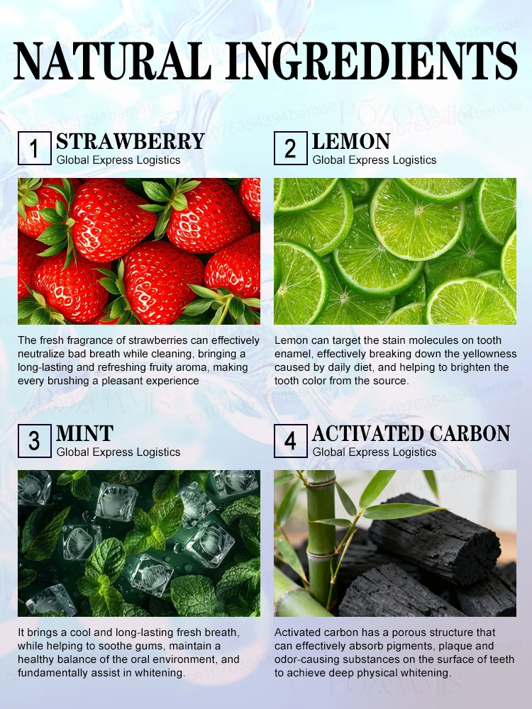 معجون أسنان عالي الفعالية لإزالة البقع ومضاد للتجويف - يبيض الأسنان. #5