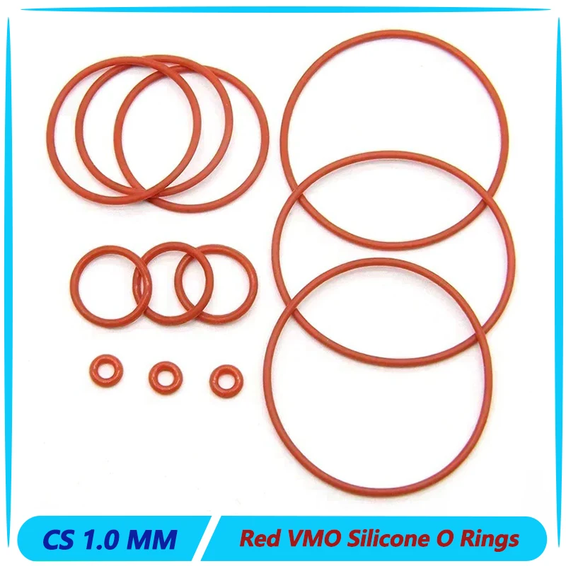 50/100Pcs Red Silic… - image