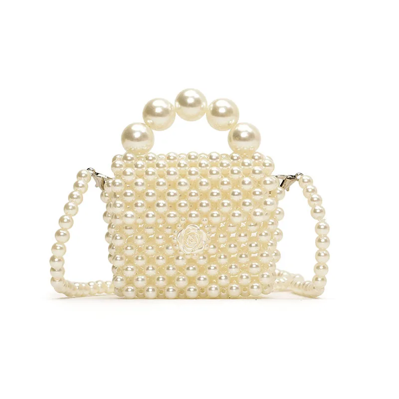 Children Messenger Bag Girl Shoulder Bag Pearl Carrying Crossbody Bag for Women Mother Kids Bags for Girl Coin Purse for Women