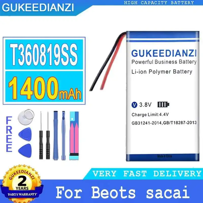 

T360819SS для наушников Beots Sacai, высокоэффективный аккумулятор для наушников емкостью 1400 мАч, долговечный