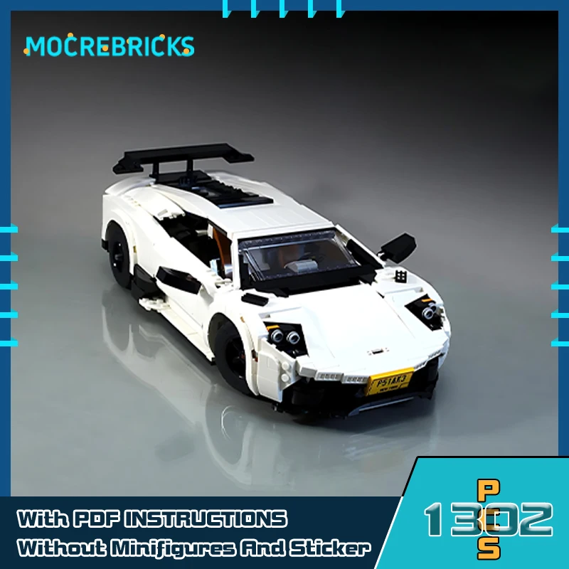 

Speeds Champion SV Technical Racing Sport Car Model MOC-137369 City Supercar Building Blocks Bricks Toy Kids Collectible Gifts