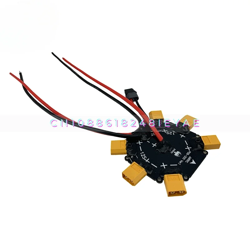 JMRRC XT60 PDB Board XT90 Plug 6S 12S Board 200A High Current Distribution Board, DIY Drone Agriculture