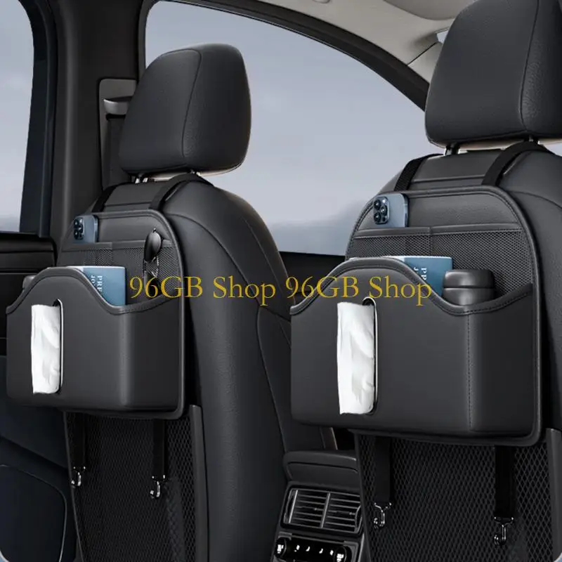 

96GB Multifunction Car Seats Organizers Large Tissue Box Drink Holder Car Spare Part