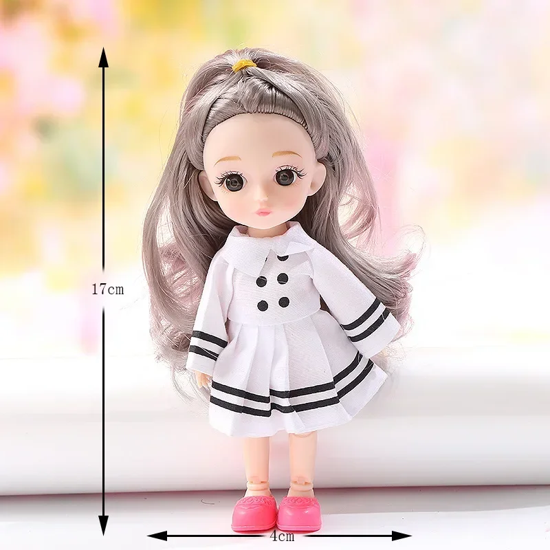 16 centimetri Principessa Bambola BJD Bambola 1/12 con Vestiti e Scarpe FAI DA TE Mobile 13 Giunti Moda Carino Vestire Figura Ragazza Regalo Del Bambino giocattoli