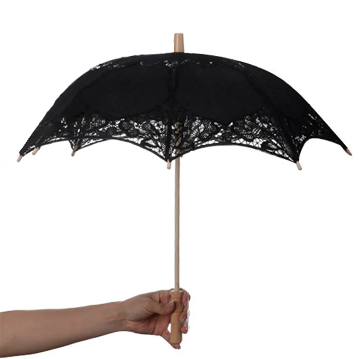 Extra Large Pure Handmade Decorative CAU30t Umbrella Western Stage Performance Umbrella Black