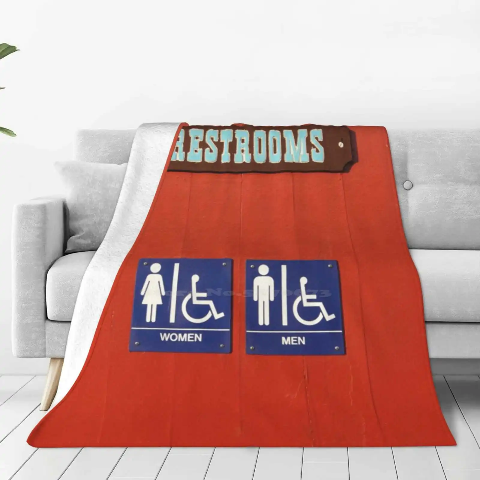 Restroom New Arrival Fashion Leisure Warm Flannel Blanket Restroom Handicapped Woman Women Toilet Accessibility Accessible