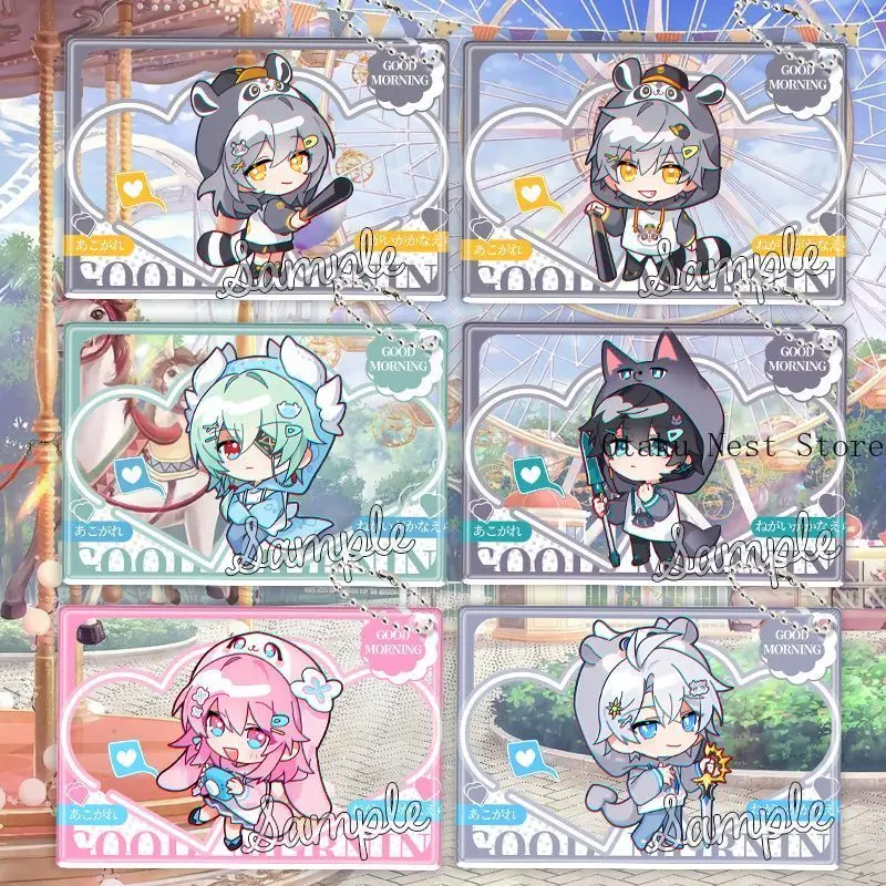 Honkai Star Rail Anaxa Dan Heng Phainon Porte-clés Photocard en Acrylique, Carte Transparente, Ornement Suspendu pour Sac à Dos, Cadeau de Collection