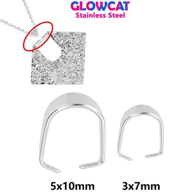 15 sztuk klamry ze stali nierdzewnej Bails Charm klamra z nasion melona klips do wisiorka kolor srebrny naszyjnik DIY złącza biżuteria akcesoria