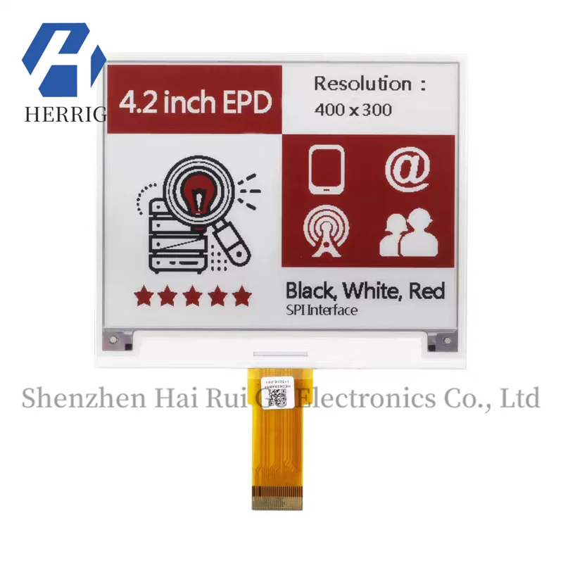 

4.2-inch Hink-E042A48-A1 black, white, and red tri-color 24-pin e-ink screen 400x300