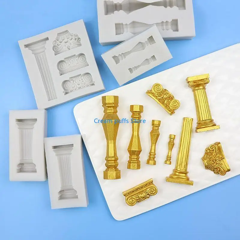 

50LE Ancient Greek Pillars Mold Resin Large Beauty Mold for Pendant Jewelry Making