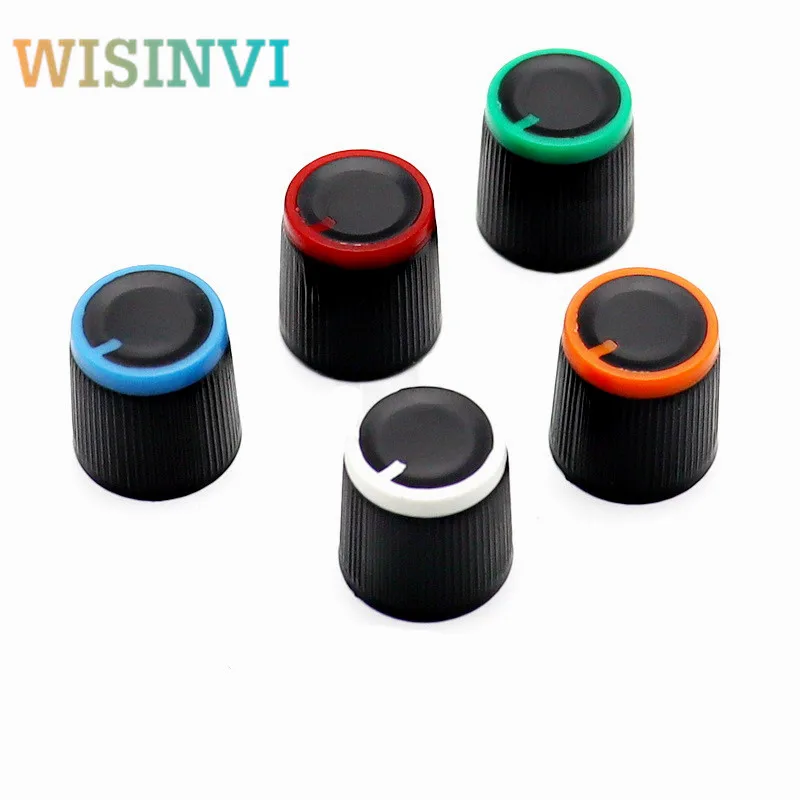 10pcs plastic knob cap flower potentiometer Amplifier volume knob cap diameter 16mm Height 16mm inner Hole 6MM