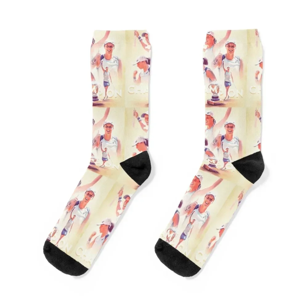 

Iga Swiatek Socks snow Lots custom sports winter Woman Socks Men's