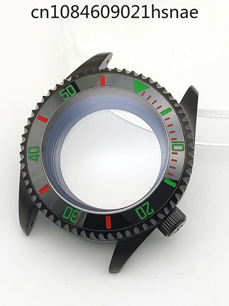 NH35 case, mechanical watch modified SK007 sapphire men's watch case for Seiko NH36 movement